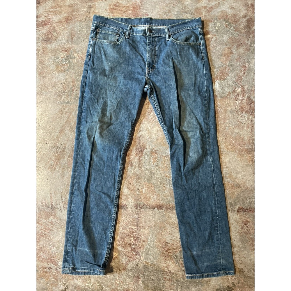 Levi's 511 Stretch Slim Fit‎ Denim Washed Blue Jeans 36W x 32L *